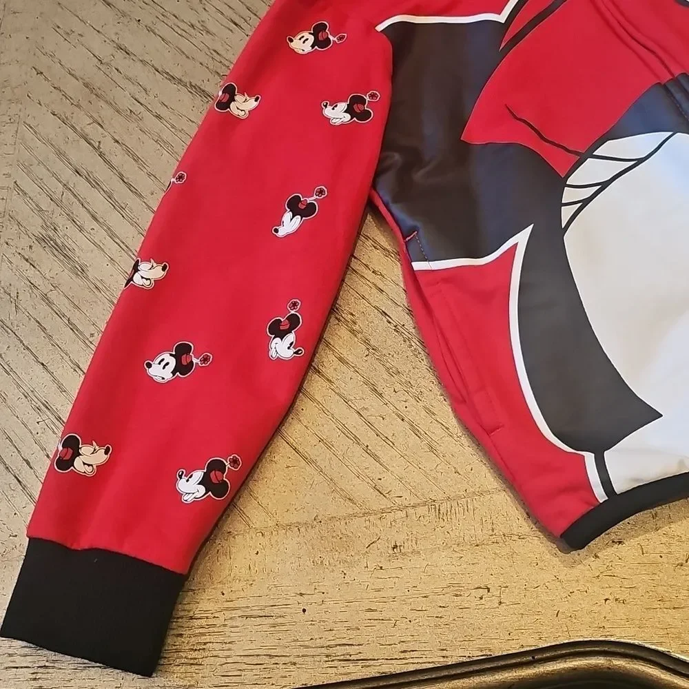 Disney Minnie Mouse Red Kids Hooded Jacket Size 5/6